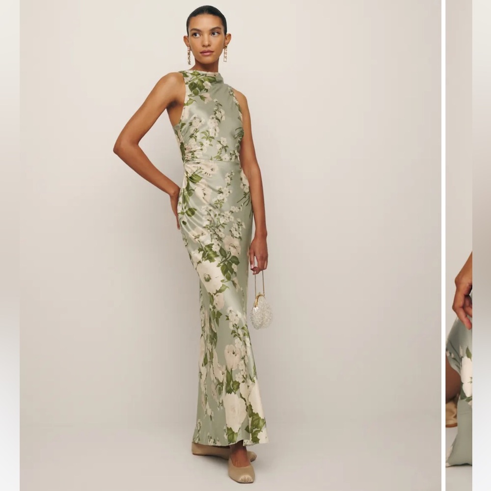 Reformation Anaiis Silk Dress